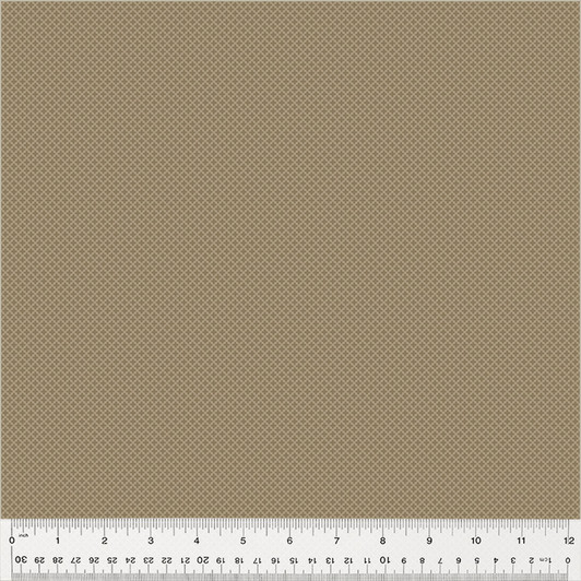 Windham Fabrics - Oxford - Micro Quatrefoil, Taupe