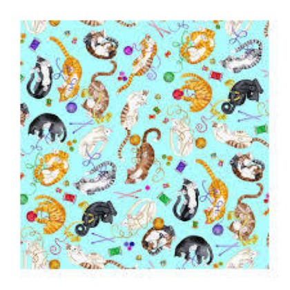 A.E. Nathan - Comfy Flannel Prints - Playtime, Aqua