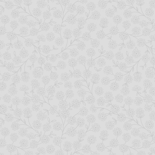 Lewis & Irene - Tiny Florals - Daisy Chain, Grey on Grey
