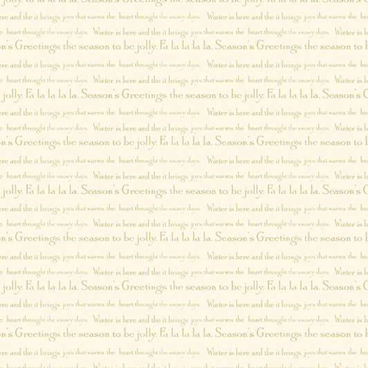 Benartex - Contempo - White Christmas - Song, Cream