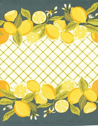 Moda - Classic Retro Toweling - 16" Hemmed Edge - Lemon Delight, Lemon