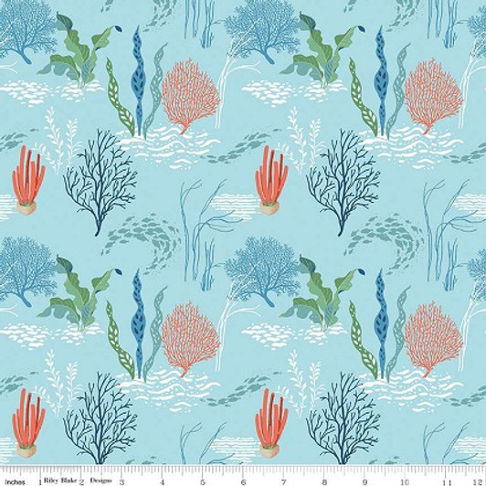 Riley Blake - Free As The Ocean - Reef, Aqua