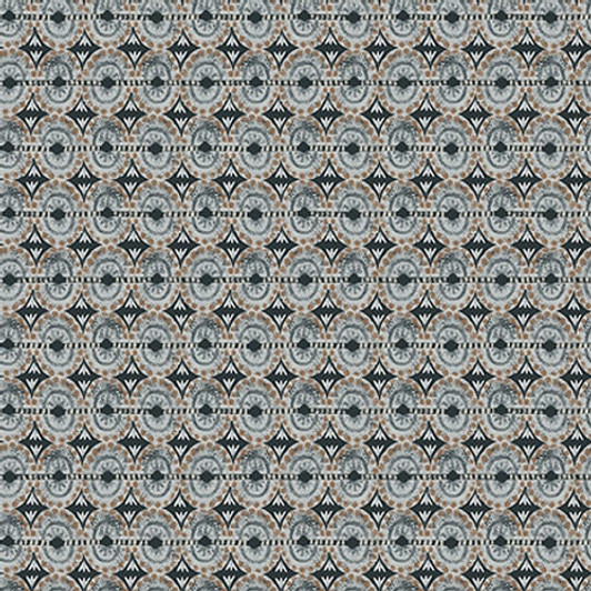 Blank Quilting - Zanzibar - Abstract Ovals, Charcoal