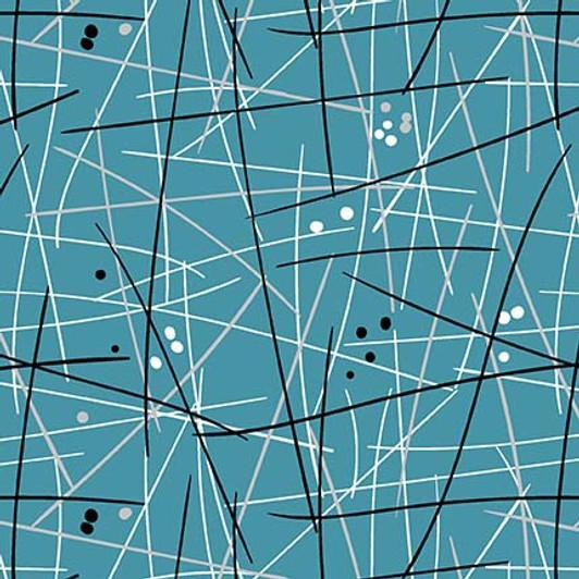 Michael Miller - 108" Swizzle Sticks - Blue