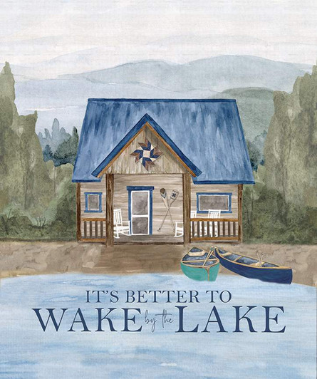 Riley Blake - Wake At The Lake - 36" Panel, Blue