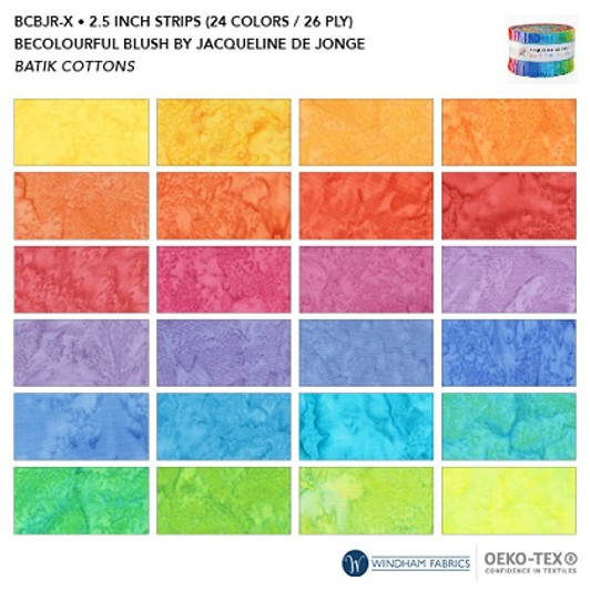 Anthology - BeColourful Precuts - Blush Batiks