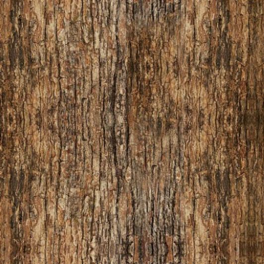 Timeless Treasures - Nature - Wood Tree Bark, Brown