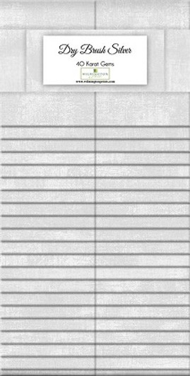 Wilmington Prints - 40 Karat Gems - Dry Brush, Silver