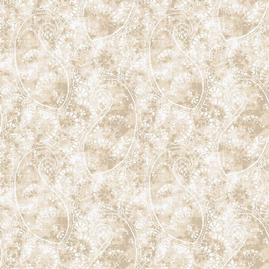 Blank Quilting - Purely Neutral - Paisley, Ivory