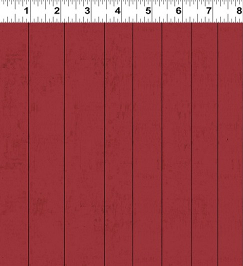 Clothworks - Happy Day Farm - Barnboard, Red