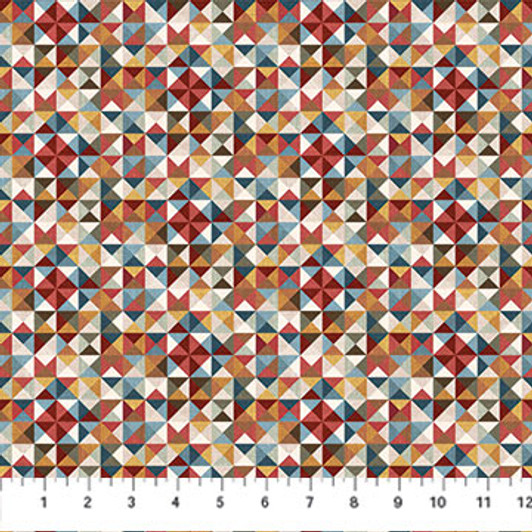 Northcott - Barn Quilts - Quilt Geo, Beige