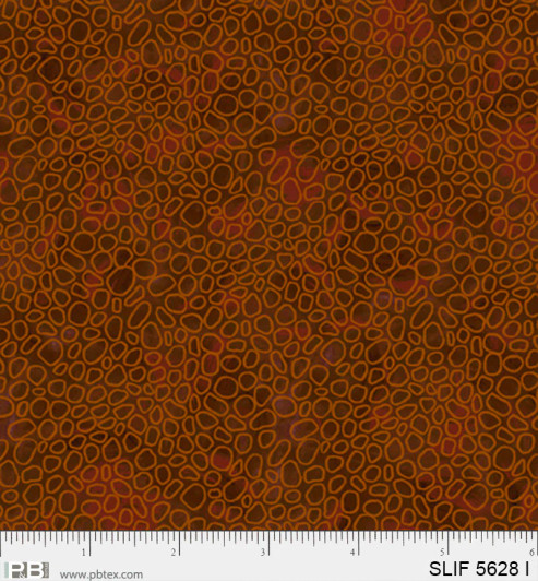 P & B Textiles - Still Life - Pebbles, Red