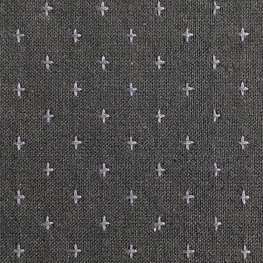 Diamond Textiles - Primitive Rustic Homespun - Plusses & Crosses, Black