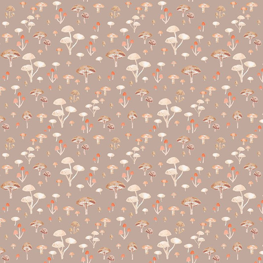 Dear Stella - Willow - Mushrooms, Taupe