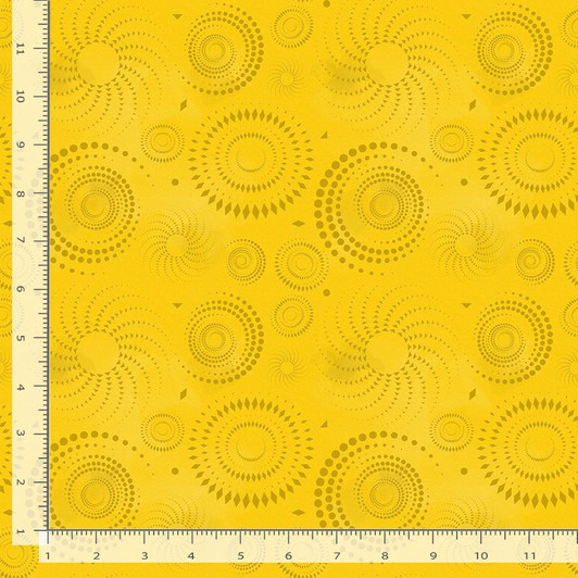 Timeless Treasures - Colorstock - Dot Dot Goose, Sunflower