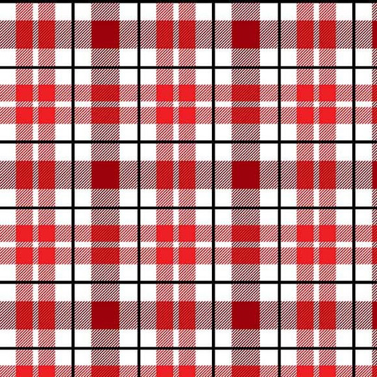 Michael Miller - Early To Rise - Sunny Plaid, Red