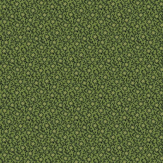 Marcus Fabrics - Paula's New Companions - Flower Vine, Green