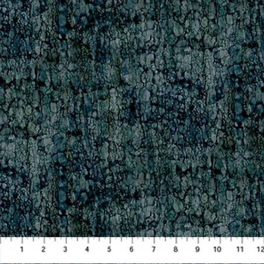 Northcott - Lone Wolf - Bark Texture, Navy