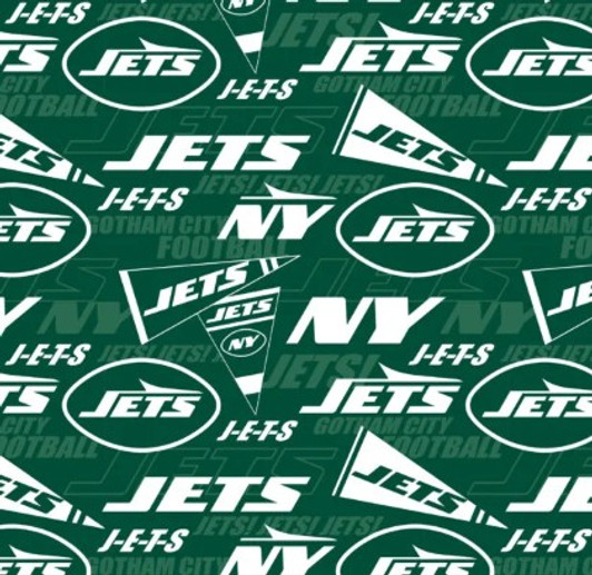 Fabric Traditions - NFL Fleece -New York Jets, Green
