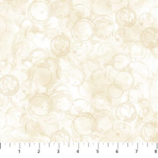 Northcott - Barista - Coffee Stains, Cream