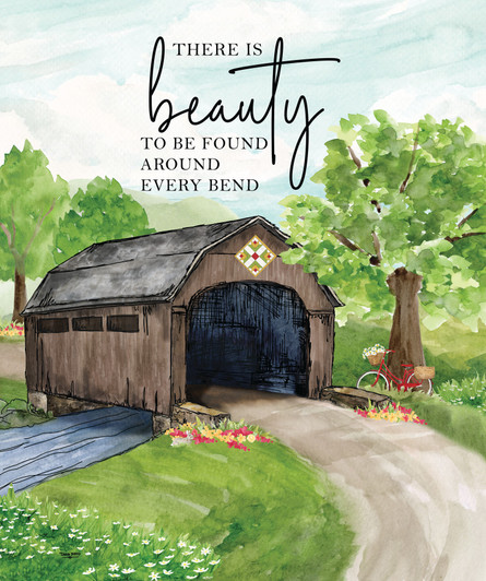Riley Blake - Covered Bridges in Spring - 36" There Is Beauty, Panel