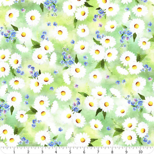 Hoffman California - Flower Shoppe - Daisies, Leaf