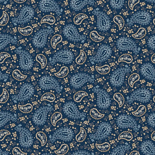 Henry Glass - Western View - Paisley, Blue