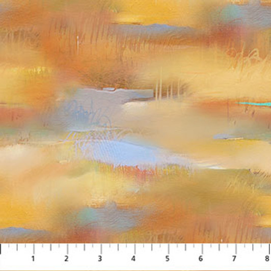 Northcott - Tranquil Tides - Cloud Texture, Ochre