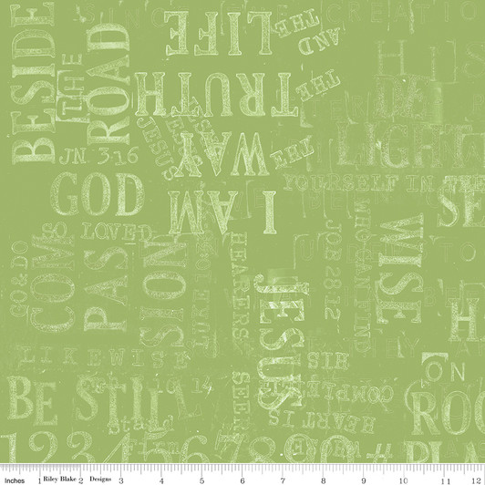 Riley Blake - Sewing Seeds III - Parable Stamps, Green