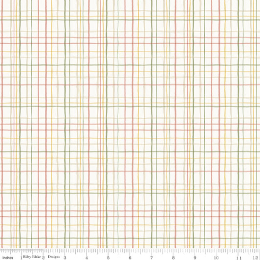 Riley Blake - Love Me More - Plaid, Cloud