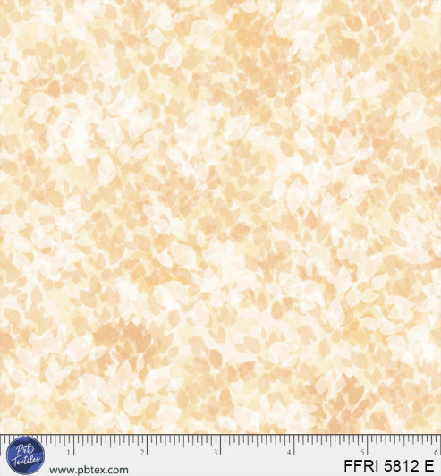 P & B Textiles - Fall Friends - Tonal Leaf Blender, Ecru