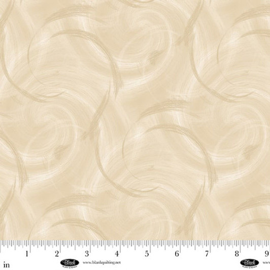 Blank Quilting - 108" Spin Flannel - Semi Circle Texture, Cream