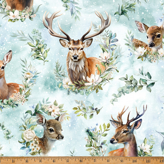 Hoffman California - Forest Fawn - Deer Wreath Portraits, Clouds