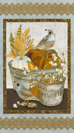 Robert Kaufman - Warm Welcome - 24" Fall Panel, Natural