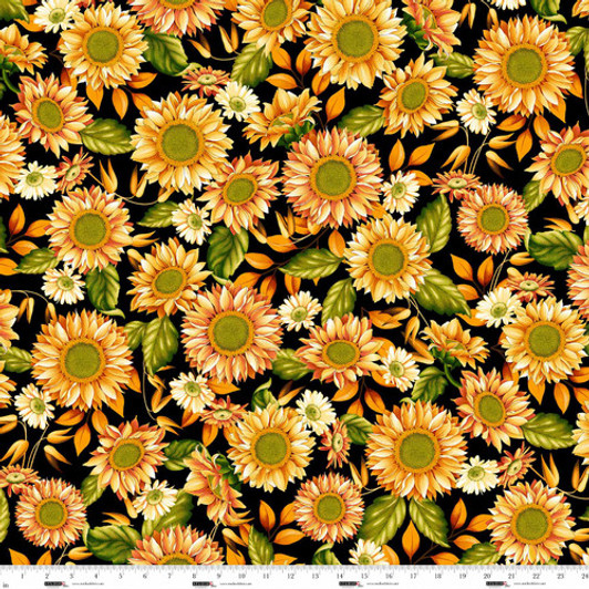 Studio E - Autumn Fields - Sunflowers, Black