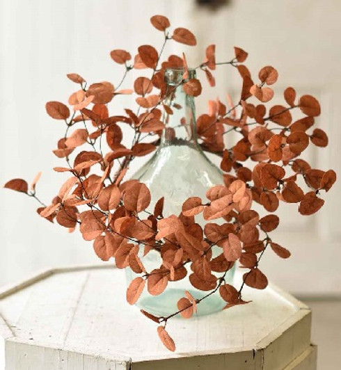 Candle Ring - Penny Leaf 16", Red