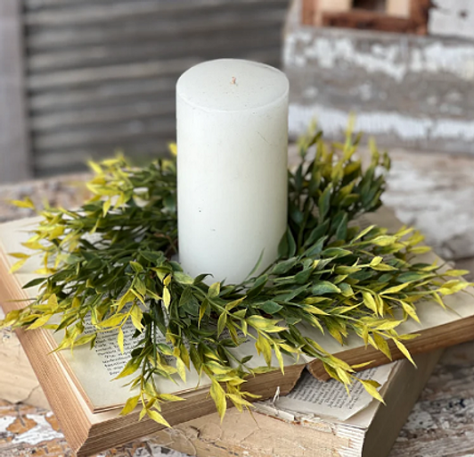 Candle Ring - Olivine Ash 11.5"