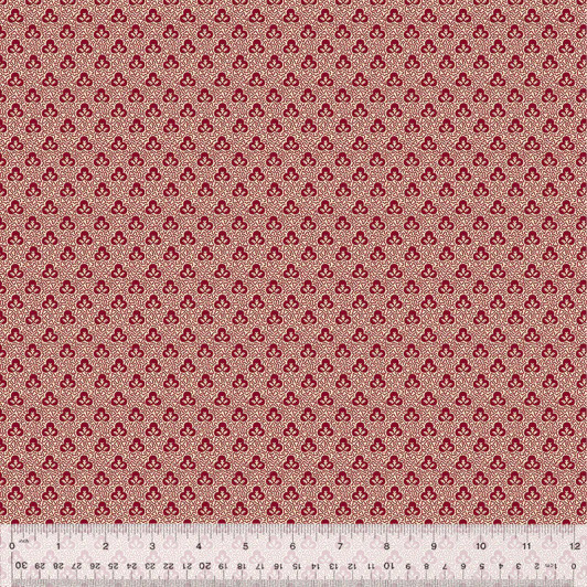Windham Fabrics - Circa: Turkey Red - Clover, Turkey Red