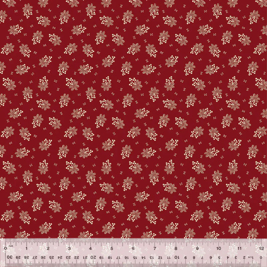 Windham Fabrics - Circa: Turkey Red - Bouquet, Turkey Red