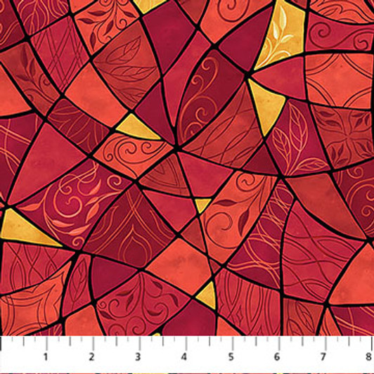 Northcott - Nativity - Stained Glass, Red-Yellow