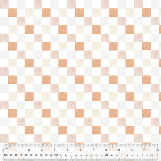 Windham Fabrics - Petal and Purr - Checker, Rust