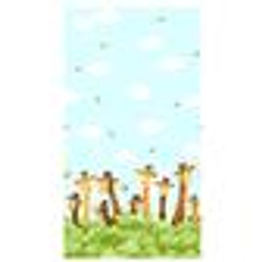 Susybee - Zoe The Giraffe - Border Print, Aqua