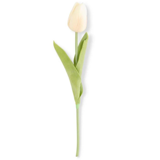 13.5" Tulip Stem, Real Touch - White