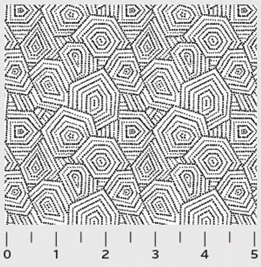 P & B Textiles - Ramblings 11 - Maze, White on White