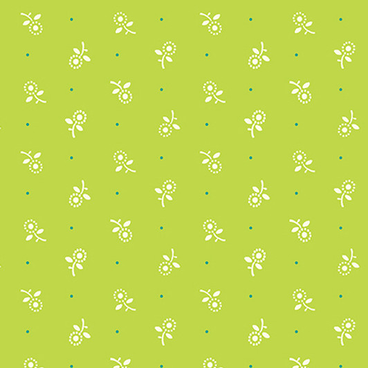 Quilting Treasures - Oxford Revival - Ditsy, Chartreuse