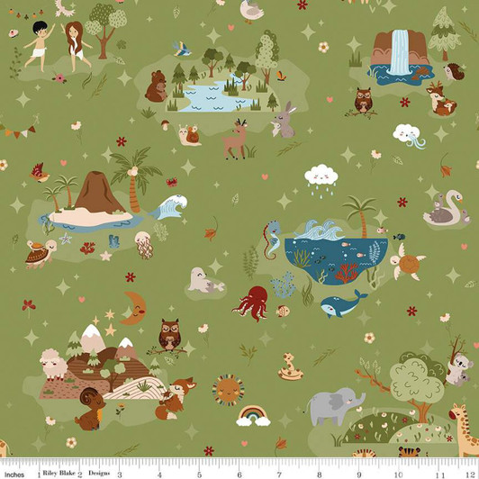 Riley Blake - Created With Love - Main Print, Grass