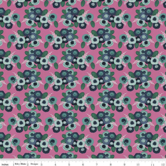 Riley Blake - Morning Meadow - Roses, Orchid