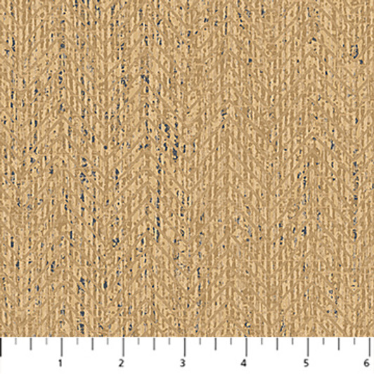 Northcott - Urban Oasis Flannel - Herringbone, Ochre