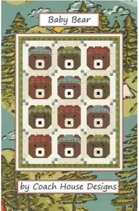 Figo Fabrics Pattern - Cozy Cubs - Baby Bear - 34" x 44"