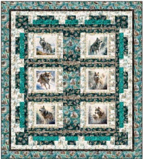 Quilting Treasures Pattern - Pack Pride Quilt - Featuring Running With The Pack